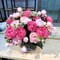 Artificial Summer Tabletop Floral Arrangements Peony Flower Silk Peonies Bouquet 4 Bundles Fake Flowers Bulk